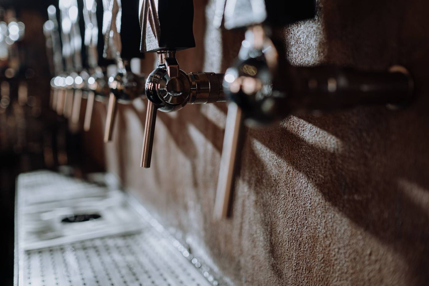 Closed brewery taproom