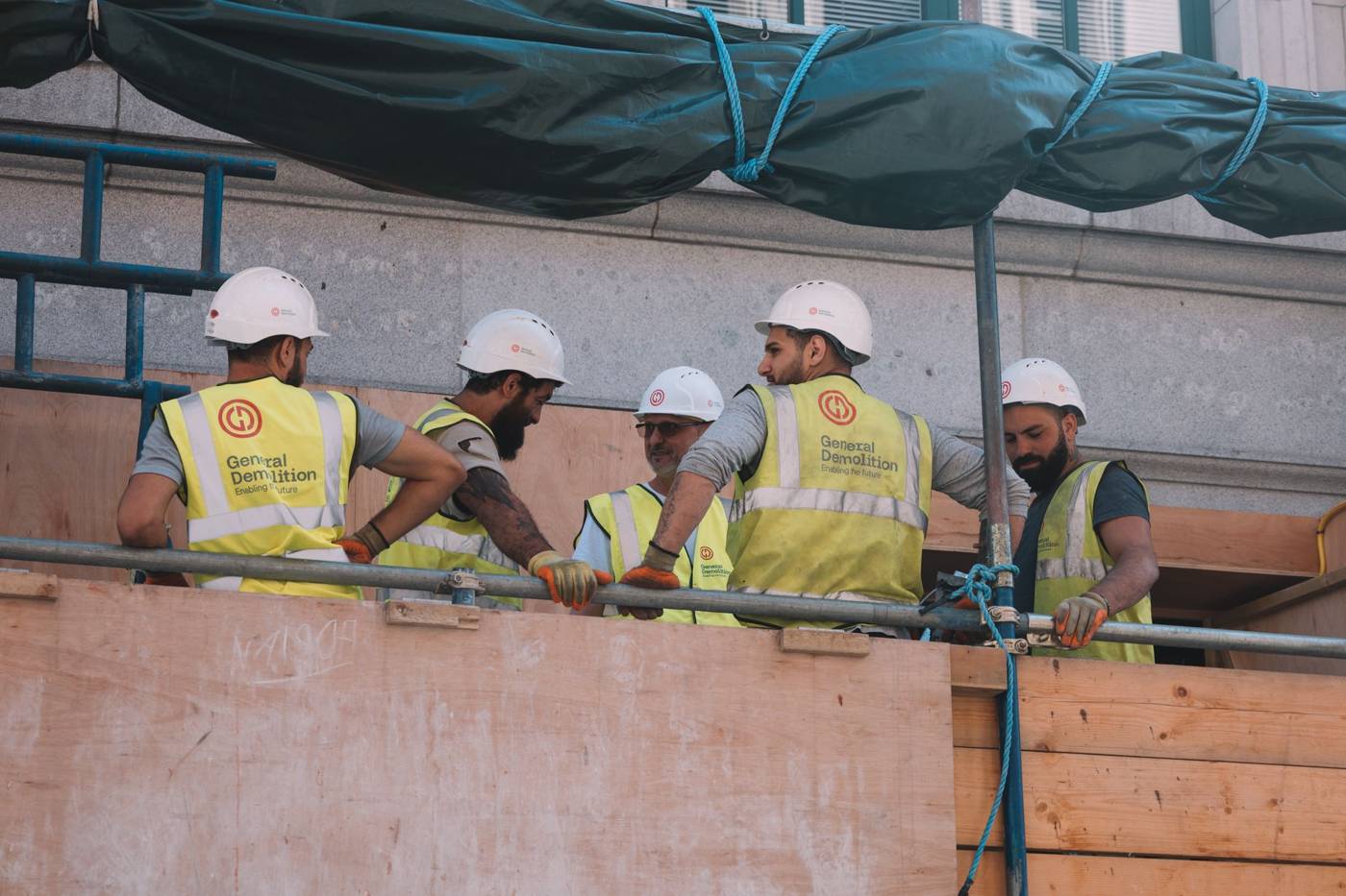 Emcor construction crew site