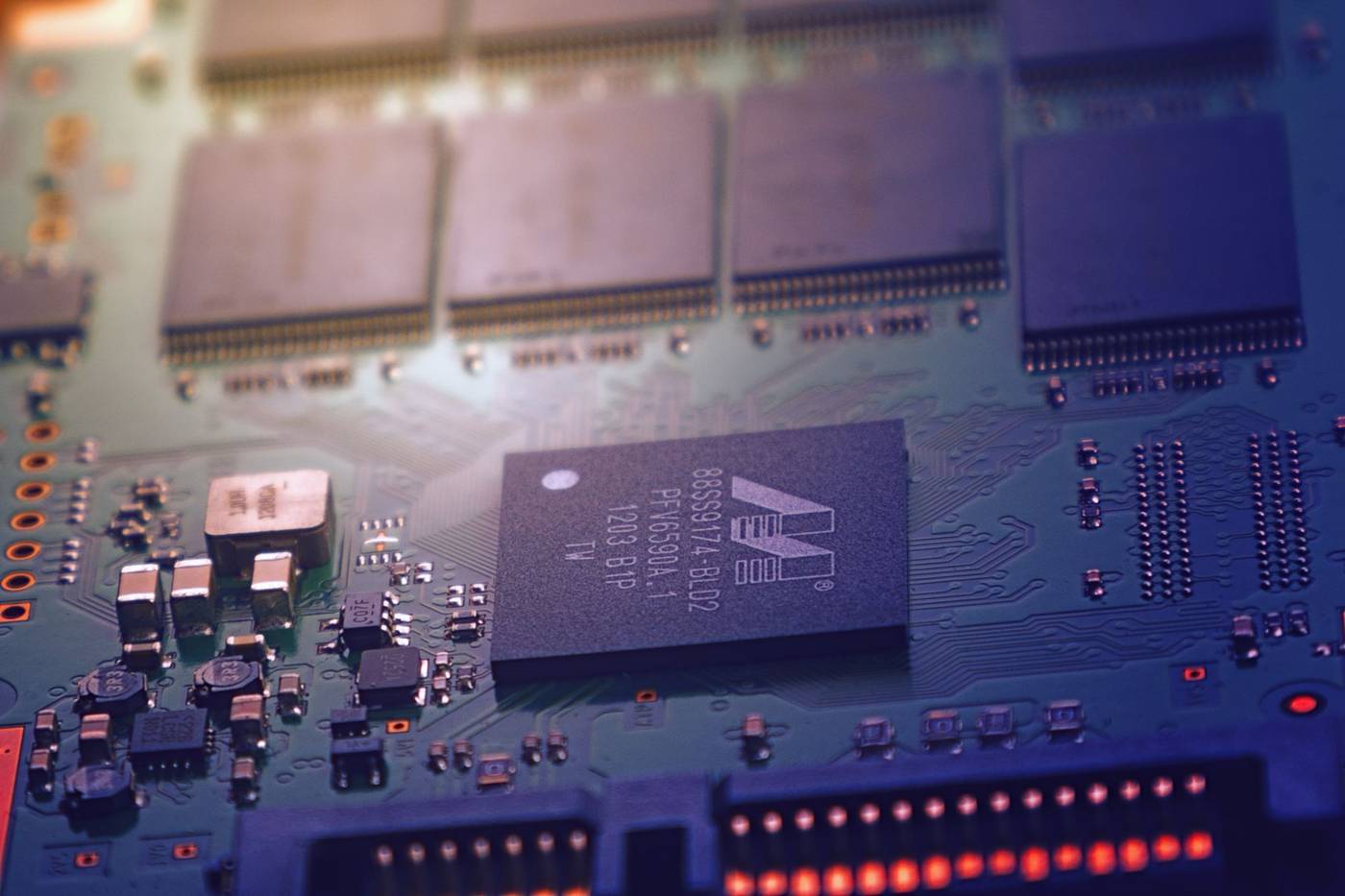 Micron semiconductor fab interior