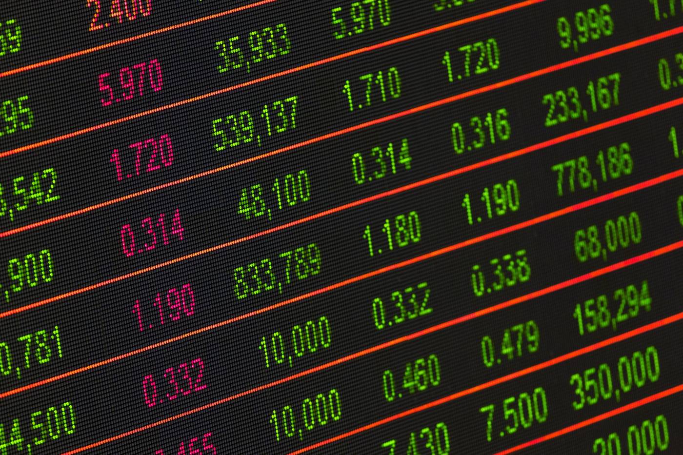 Nasdaq stock market display