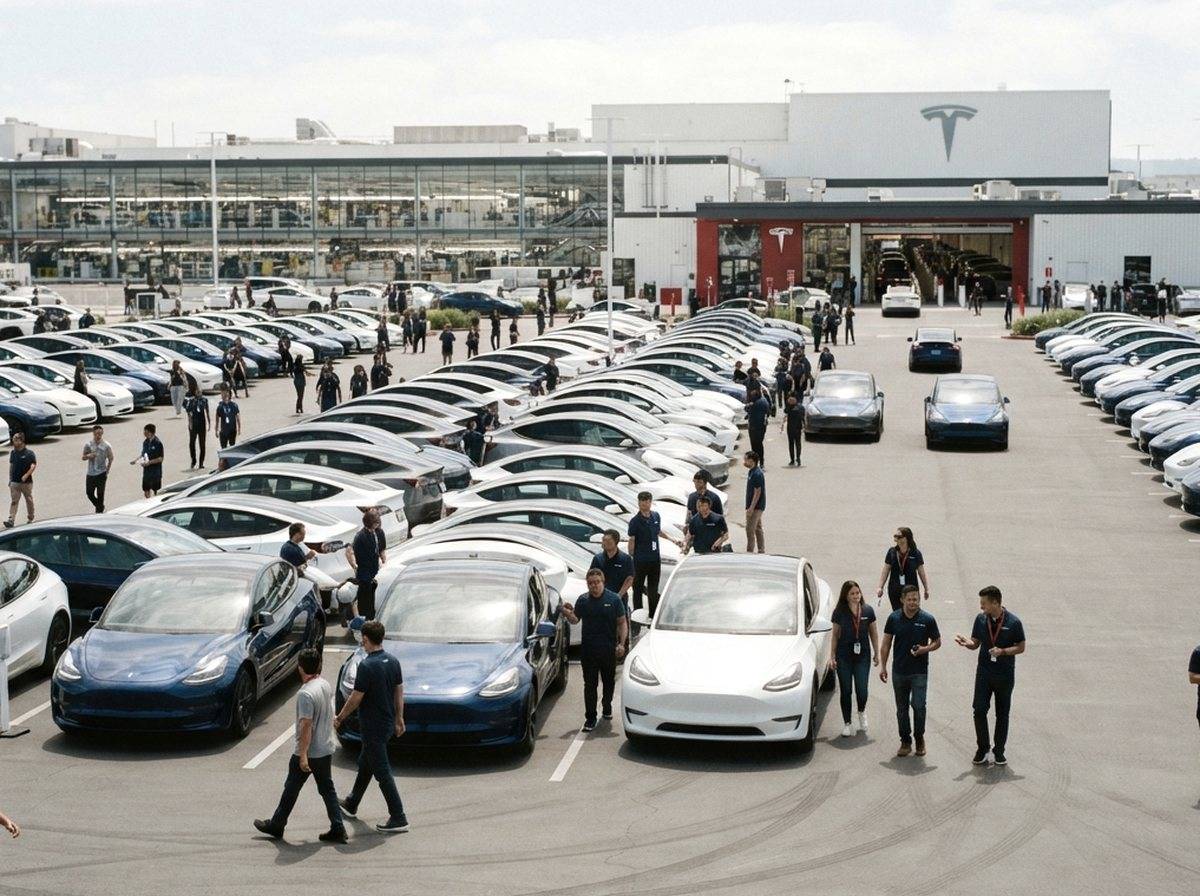 Tesla posted record second quarter deliveries topping 480,000 vehicles, yet TSLA shares dropped 7.49%.